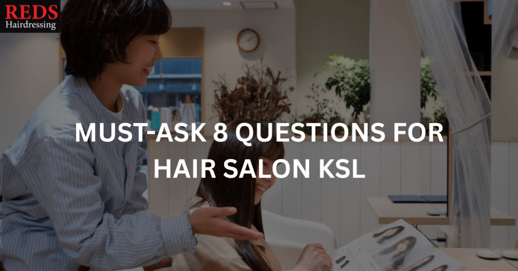 woman asking her stylist questions in a hair salon johor