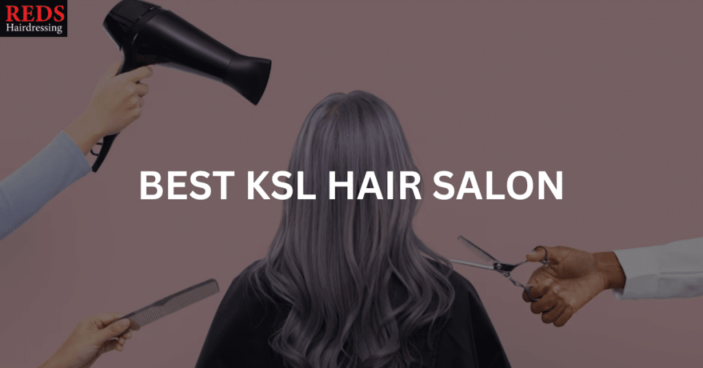 woman getting her hair done by reds hair salon, the best ksl hair salon in johor bahru