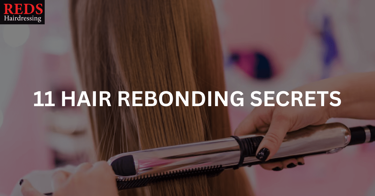 woman getting hair rebonding service in ksl hair salon in johor bahru