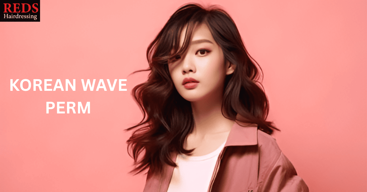 pretty asian woman with korean wave perm hair
