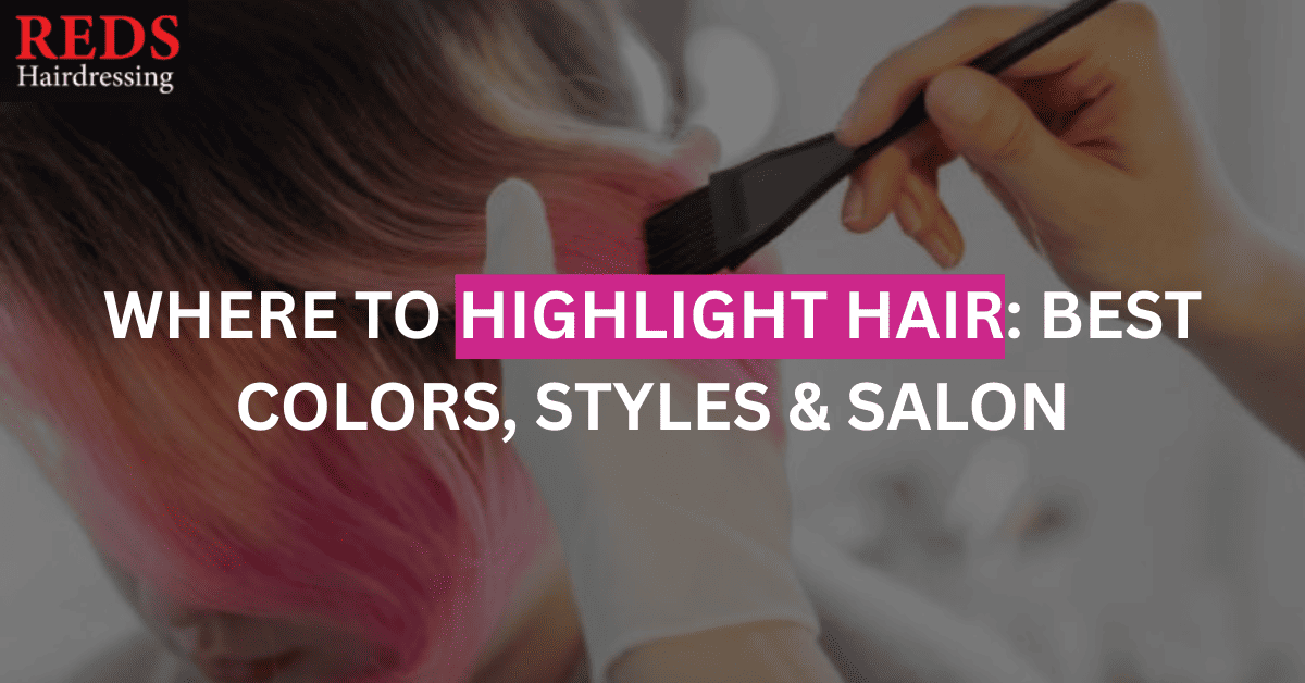 woman receive a hair highlight service from stylist