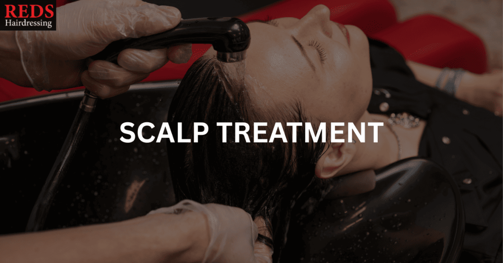 woman getting scalp treatment from a hair salon in ksl city mall