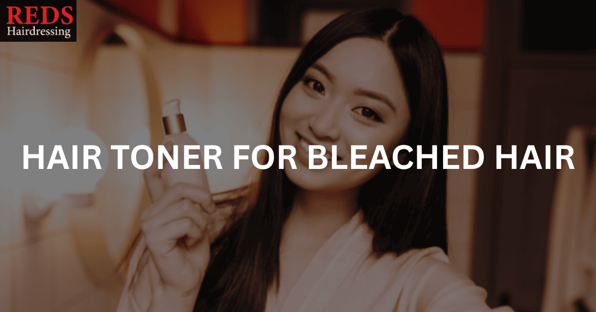 asian woman with hair toner for bleached hair