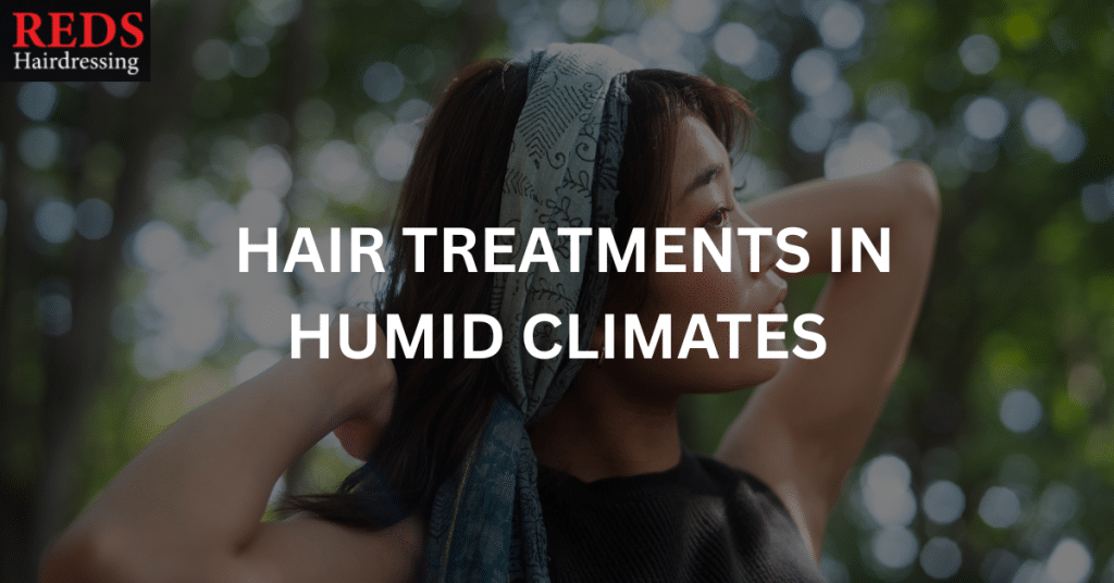 asian woman with good hair treatment in humid climate